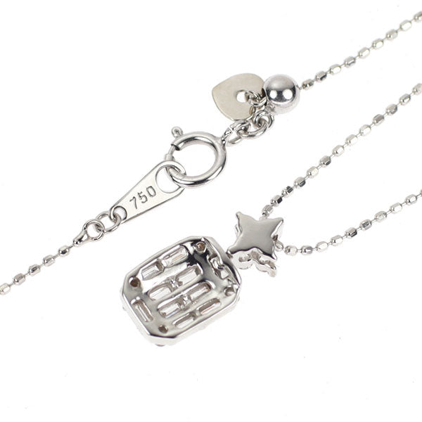 K18WG ダイヤモンド ペンダントネックレス 0.30ct