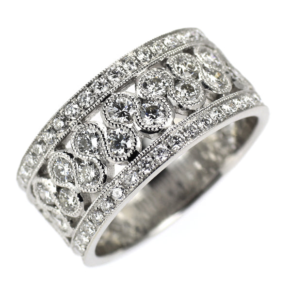 K18WG ダイヤモンド リング 0.95ct