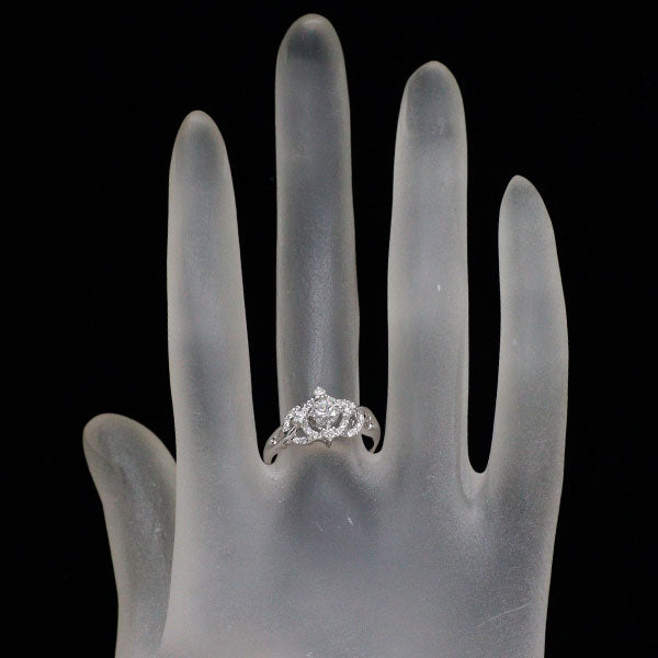 K18WG ダイヤモンド リング 0.343ct D0.33ct