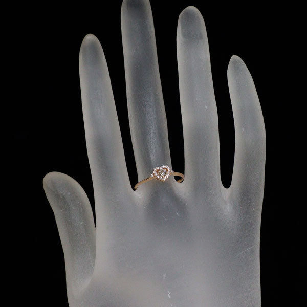 K18PG ダイヤモンド リング 0.20ct ハート