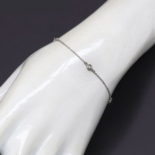 Pt850 ダイヤモンド ブレスレット 0.06ct