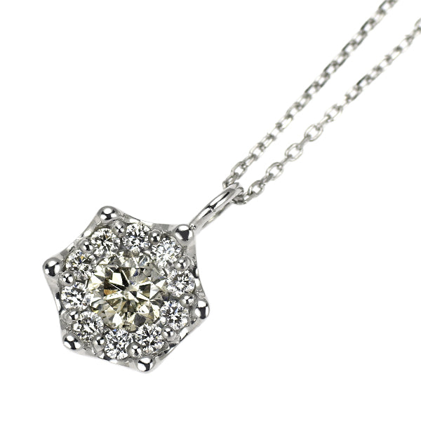 Pt900/ Pt850 ダイヤモンド ペンダントネックレス 0.31ct