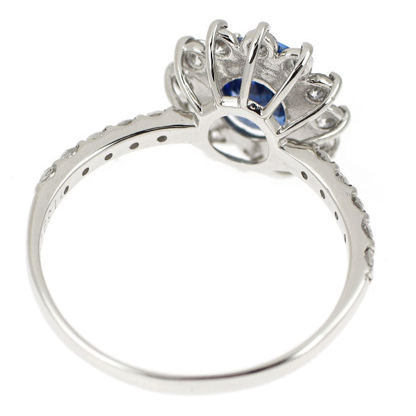 Pt950 サファイア ダイヤモンド リング 1.159ct D0.61ct