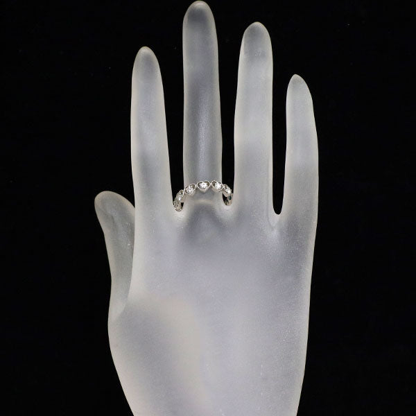 Pt950 ダイヤモンド リング 0.64ct ハート セミエタニティ
