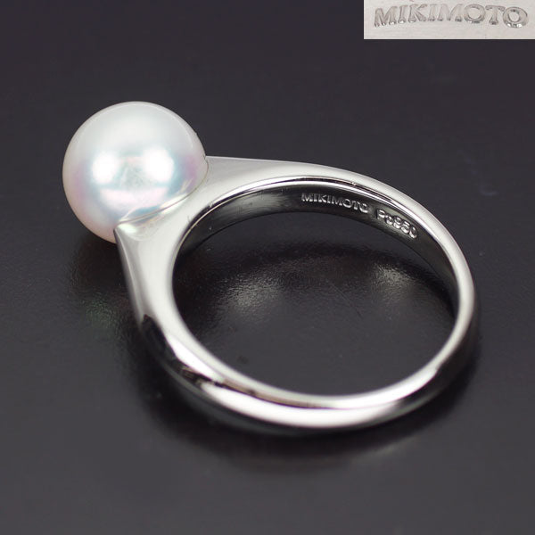 ミキモト Pt950 アコヤ 真珠/パール リング 径約8.5mm — セルビー