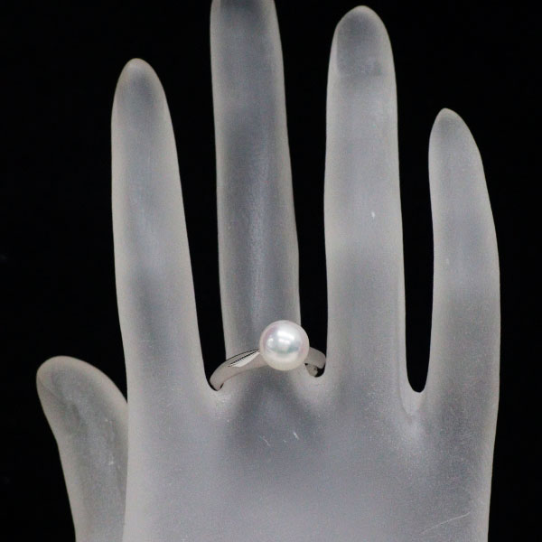 ミキモト Pt950 アコヤ 真珠/パール リング 径約8.5mm — セルビー