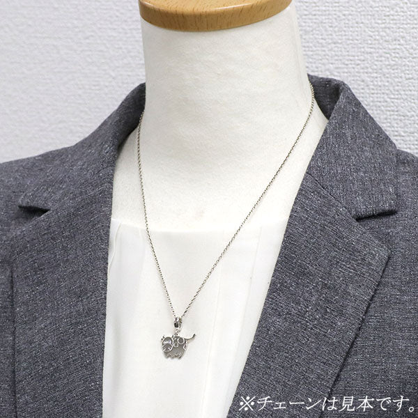 ジョルジオ・ヴィスコンティ K18WG ダイヤモンド ペンダントトップ 0.01ct 牛
