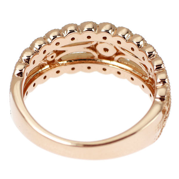 K18PG パパラチアサファイア ルビー ピンクサファイア ダイヤ リング 0.078ct R0.02ct PS0.02ct D0.17ct