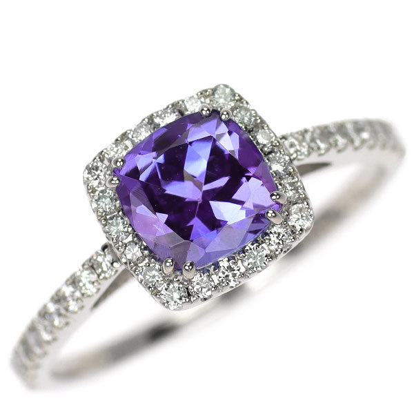 Pt900 タンザナイト ダイヤモンド リング 1.05ct D0.25ct