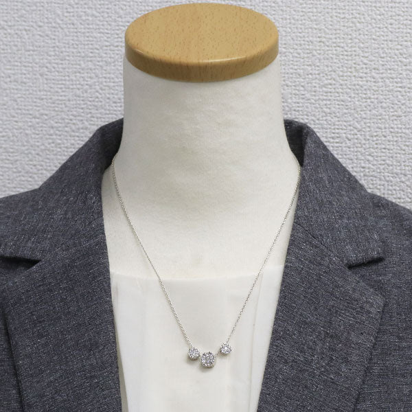 K18WG ダイヤモンド ペンダントネックレス 1.00ct
