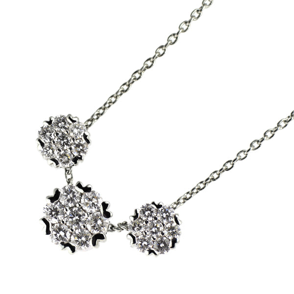 K18WG ダイヤモンド ペンダントネックレス 1.00ct