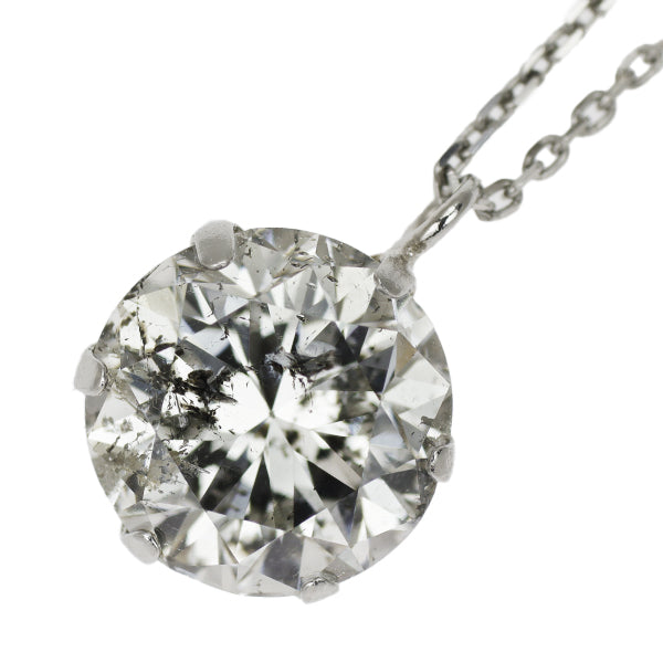 新品 Pt900/ Pt850 ダイヤモンド ペンダントネックレス 1.129ct I I1 G