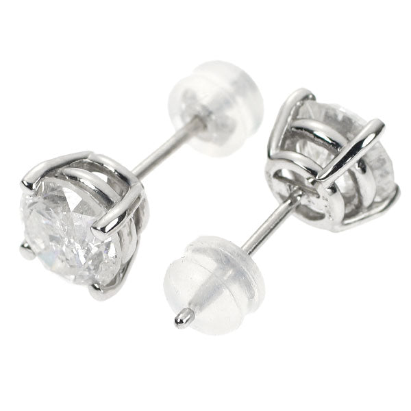新品 Pt950/ Pt900 ダイヤモンド ピアス 3.167ct I I1-2 Fair