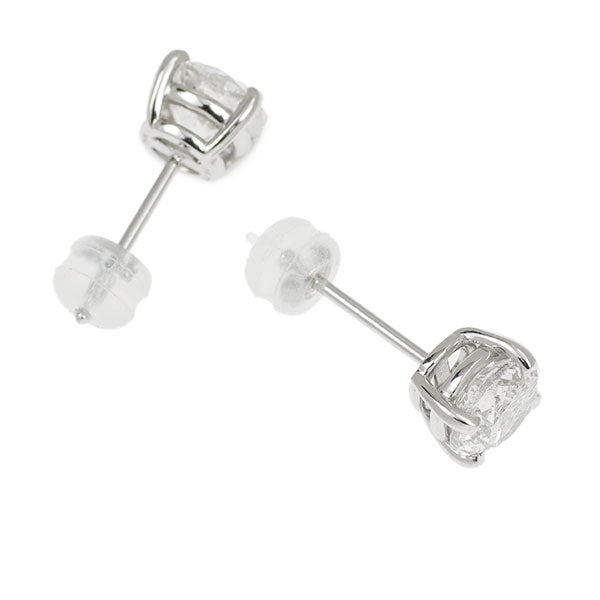 新品 Pt900/ Pt950 片側LDH ダイヤモンド ピアス 3.016ct I/J I1 Fair/Poor