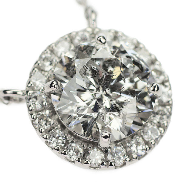 新品 Pt950/ Pt850 ダイヤモンド ペンダントネックレス 2.460ct I I2 EX D0.35ct
