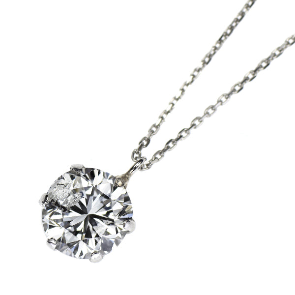 新品 Pt900/ Pt850 ダイヤモンド ペンダントネックレス 1.035ct F I1 Fair