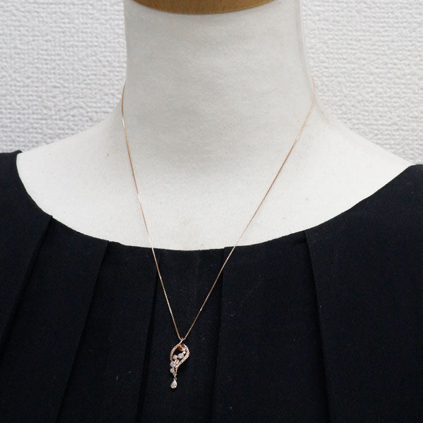 K18PG ダイヤモンド ペンダントネックレス 0.40ct