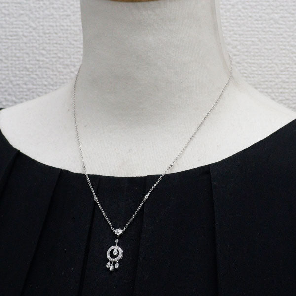 K18WG ダイヤモンド ペンダントネックレス 0.36ct