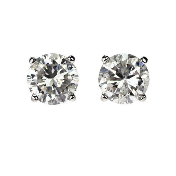 新品 Pt950/ Pt900 ダイヤモンド ピアス 3.122ct I/J I1 VG/G