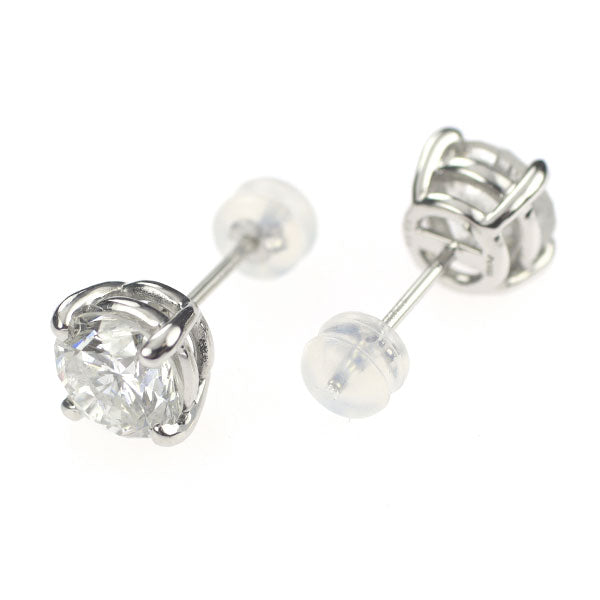新品 Pt900/ Pt950 ダイヤモンド ピアス 4.106ct I I1-2 Fair
