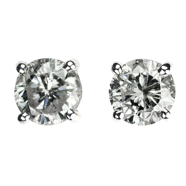 新品 Pt900/ Pt950 ダイヤモンド ピアス 4.106ct I I1-2 Fair