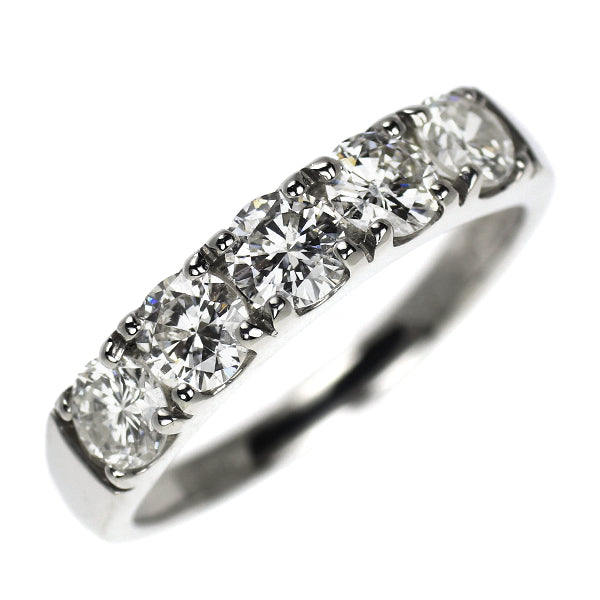 新品 Pt950 ダイヤモンド リング 1.080ct F-H SI1-2 Fair 一文字