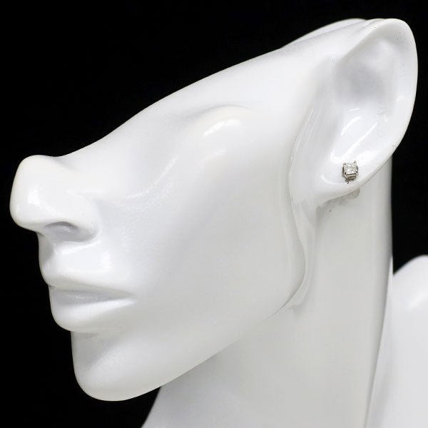 新品 Pt900 プリンセスカット ダイヤモンド ピアス 0.654ct F/G VS2