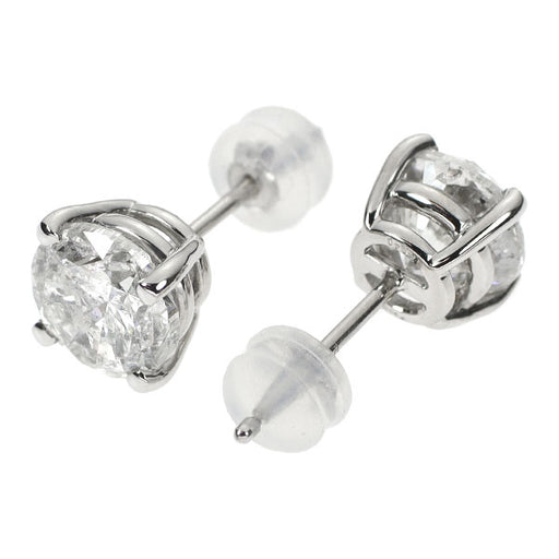 新品 Pt900/ Pt950 片側LDH ダイヤモンド ピアス 4.042ct H/I I1-2 