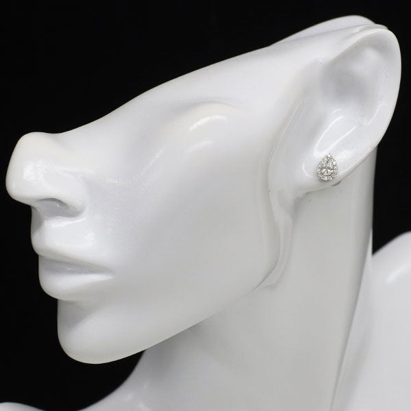 新品 Pt950/ Pt900 ペアシェイプ ダイヤモンド ピアス 0.61ct D IF D0.24ct 【エスコレ】