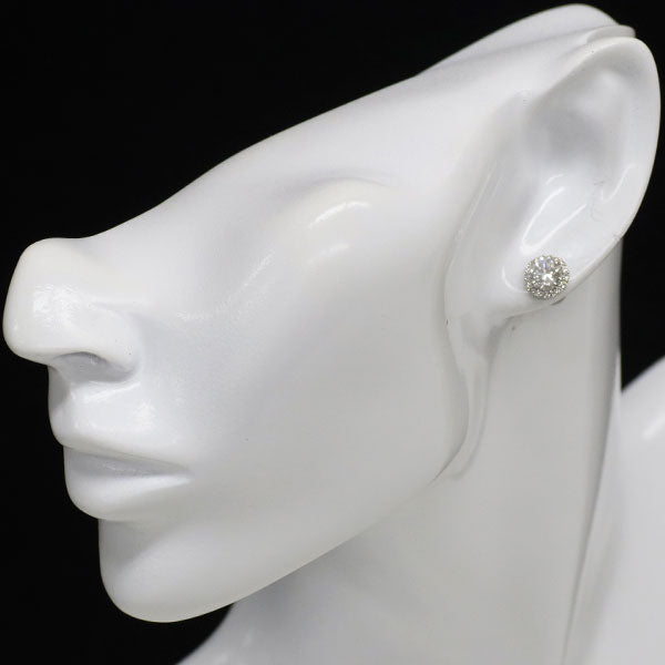 新品 Pt950/ Pt900 ダイヤモンド ピアス 2.039ct F/G SI2 VG D0.28ct 【エスコレ】