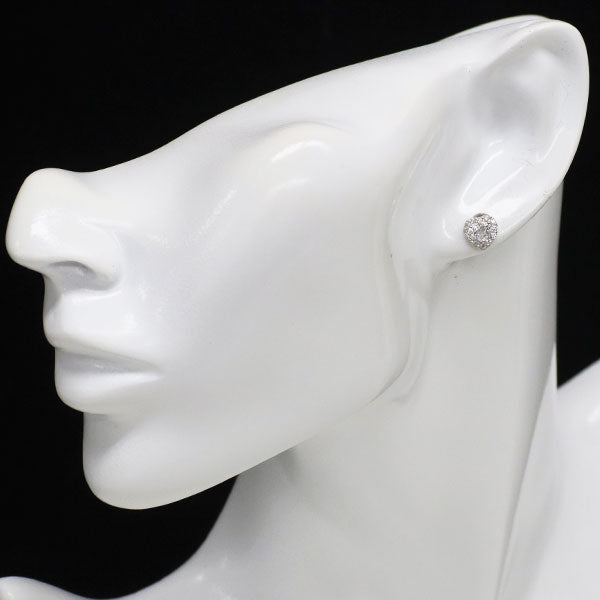 新品 Pt950/ Pt900 ハートシェイプ ダイヤモンド ピアス 0.65ct D IF D0.20ct 【エスコレ】
