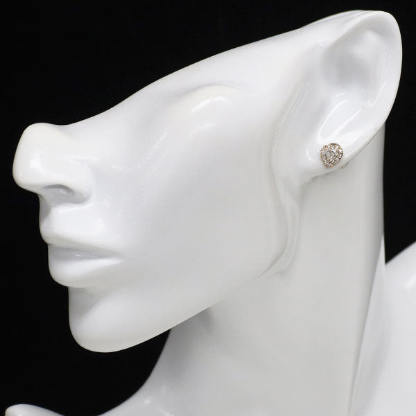 新品 K18PG ハートシェイプ ダイヤモンド ピアス 0.66ct D IF D0.20ct 【エスコレ】
