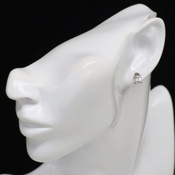 新品 Pt950/ Pt900 エメラルドカット ダイヤモンド スタッド ピアス 1.414ct I VS1/SI1 【エスコレ】