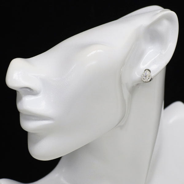 新品 Pt950/ Pt900 ペアシェイプ ダイヤモンド ピアス 1.01ct D IF D0.20ct 【エスコレ】