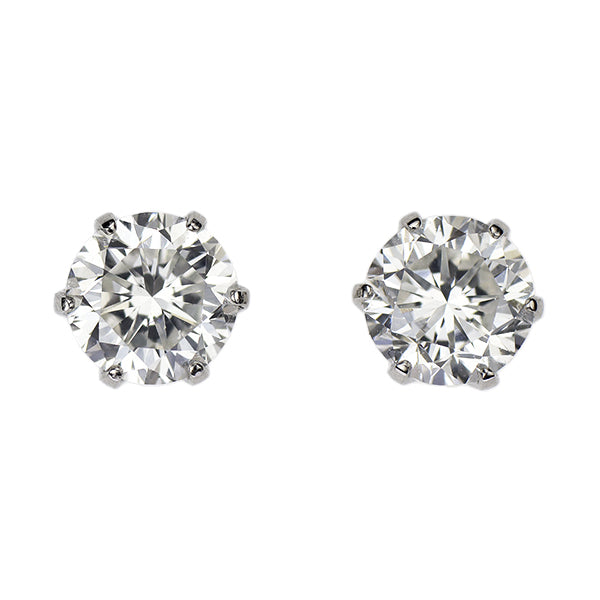 新品 Pt900 ダイヤモンド ピアス 0.850ct G SI1 G 【エスコレ】