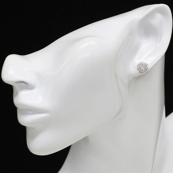 新品 Pt950/ Pt900 ハートシェイプ ダイヤモンド ピアス 0.722ct G SI2 D0.28ct【エスコレ】