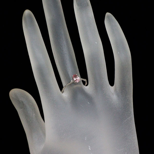 Pt900 パイロープ スペサルティンガーネット ダイヤモンド リング 0.58ct D0.07ct