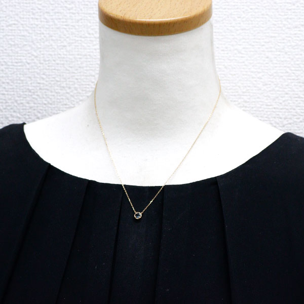 K10YG カラーチェンジガーネット ペンダントネックレス 0.27ct