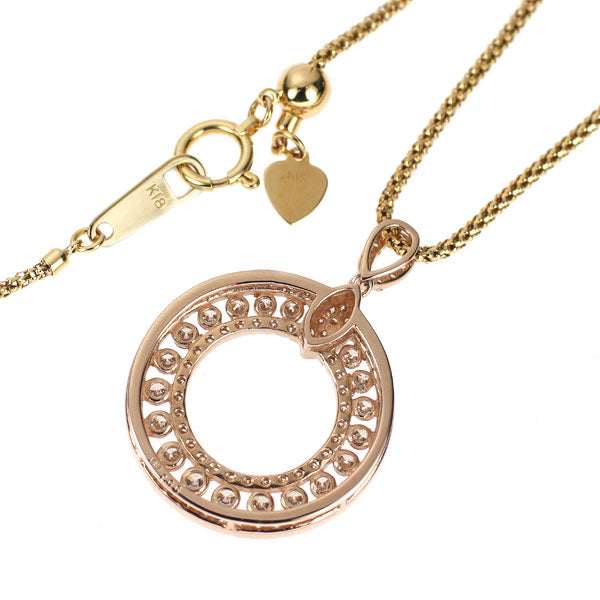 K18PG/K18YG ダイヤモンド ペンダントネックレス 1.00ct