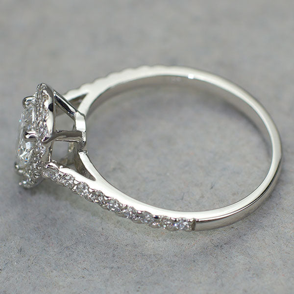 新品 Pt950 最高級ペアシェイプダイヤモンド リング 0.51ct D IF D0.36ct 希少石 レアストーン【エスコレ】