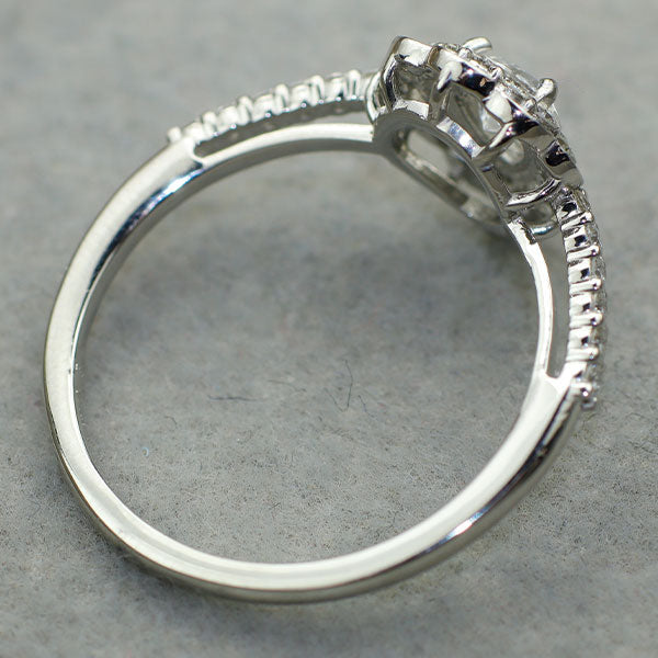 新品 Pt950 最高級ペアシェイプダイヤモンド リング 0.31ct D IF D0.28ct 希少石 レアストーン【エスコレ】
