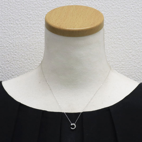 K18WG ダイヤモンド ペンダントネックレス 0.20ct