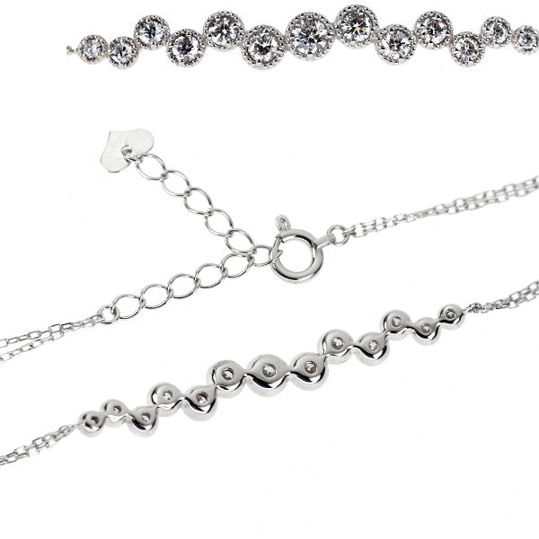K18WG ダイヤモンド ブレスレット 0.53ct
