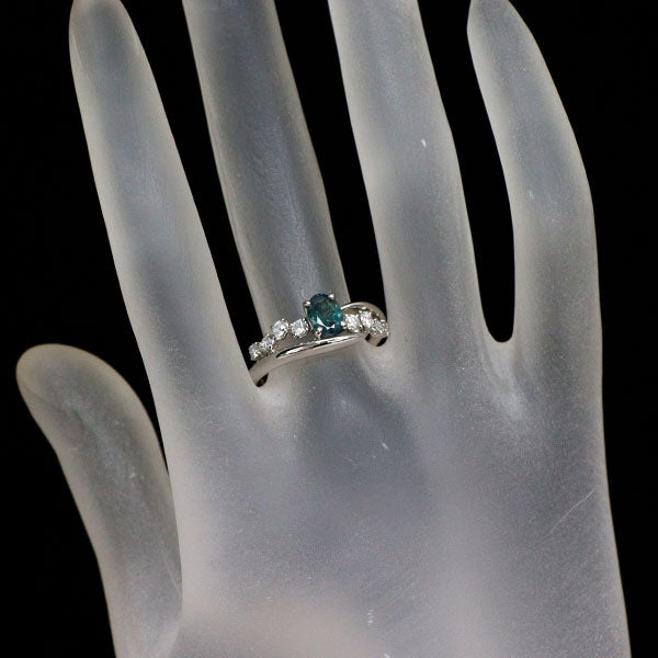 希少 Pt900 アレキサンドライト ダイヤモンド リング 0.50ct D0.30ct