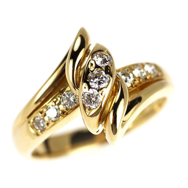 ポーラ K18YG ダイヤモンド リング 0.24ct