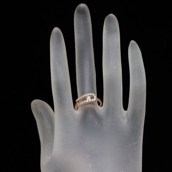 モニッケンダム K18PG ダイヤモンド リング 0.15ct D0.30ct