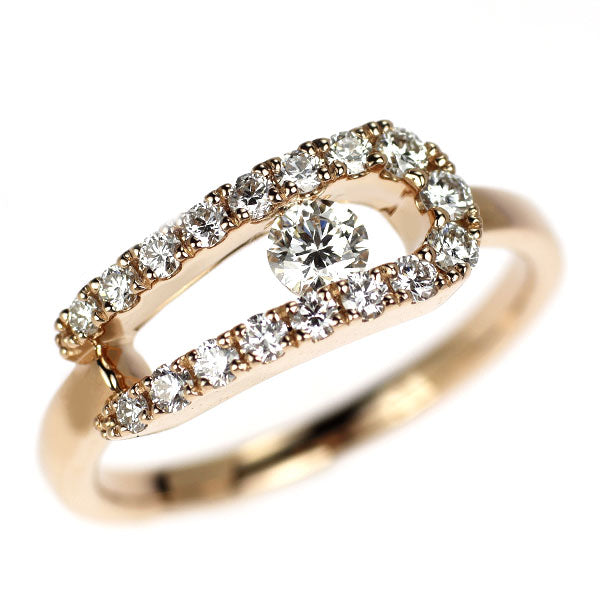 モニッケンダム K18PG ダイヤモンド リング 0.15ct D0.30ct