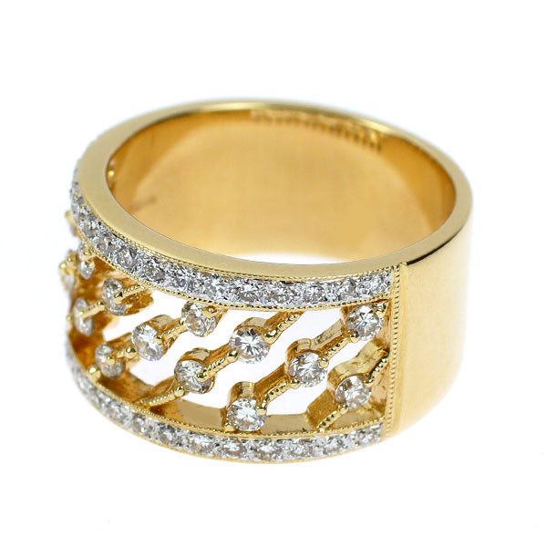 K18YG/WG ダイヤモンド リング 0.71ct