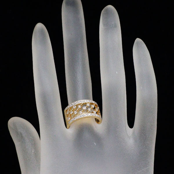 K18YG/WG ダイヤモンド リング 0.71ct