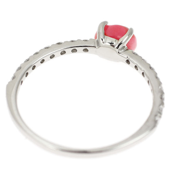 Pt900 コンクパール ダイヤモンド リング 0.69ct D0.21ct